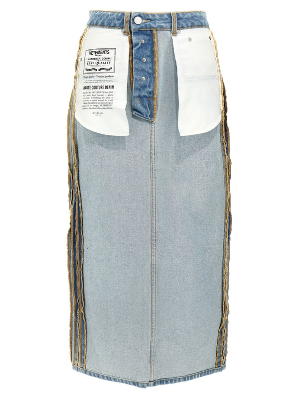 Inside-Out
  Denim Skirt