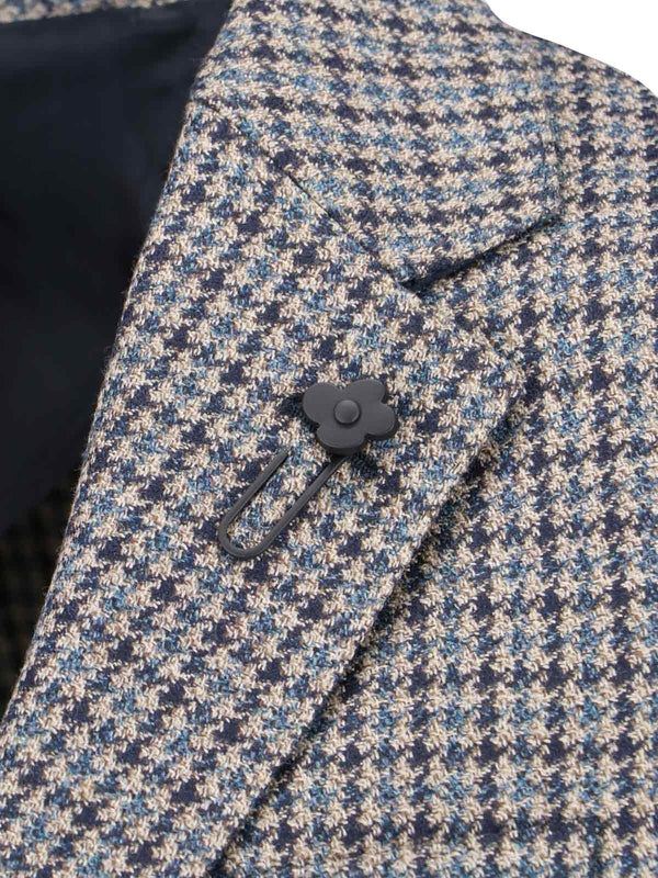 LARDINI - Boutonniere Wool Single Blazer - Jente