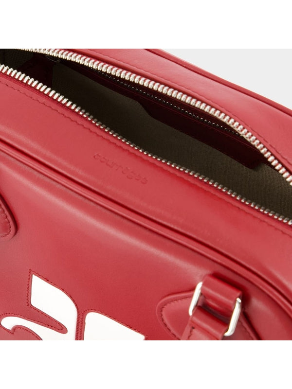 Courrèges - Reedition Logo Leather Tote Bag - Jente