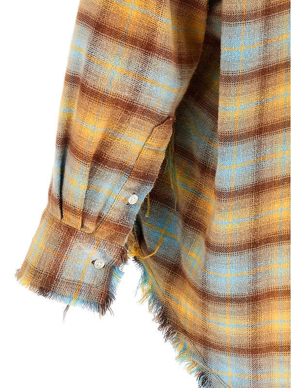 Check Pattern
  Fringe Cotton Shirt