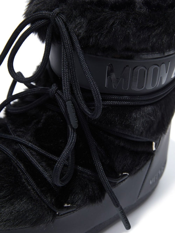 Moon Boot Black Lace-Up Boots