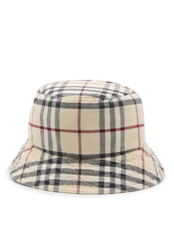 Allover Check Cotton Bucket Hat