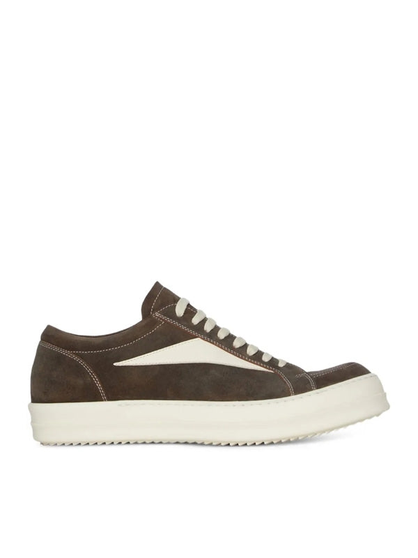 Rick Owens Brown Suede Sneakers