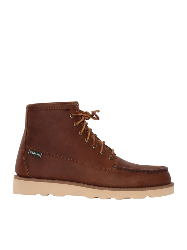 Sebago Brown Lace-Up Boots