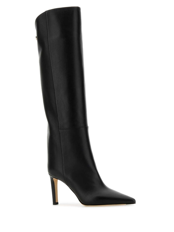 Alizze Leather Knee-high Boot Heel