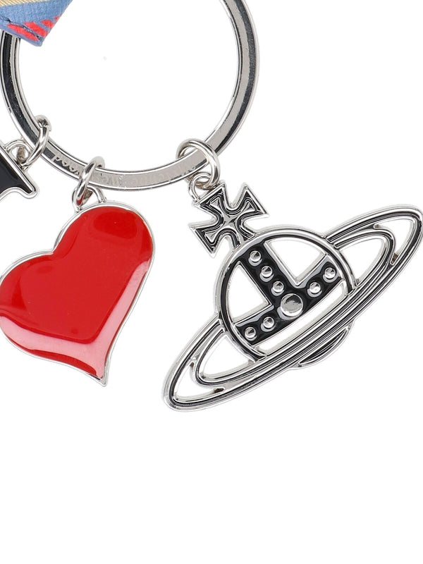 Orb Heart Pendant Keyring