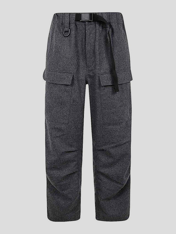 Wool Belt Cargo Pants