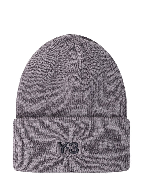 Y-3 Grey Beanies