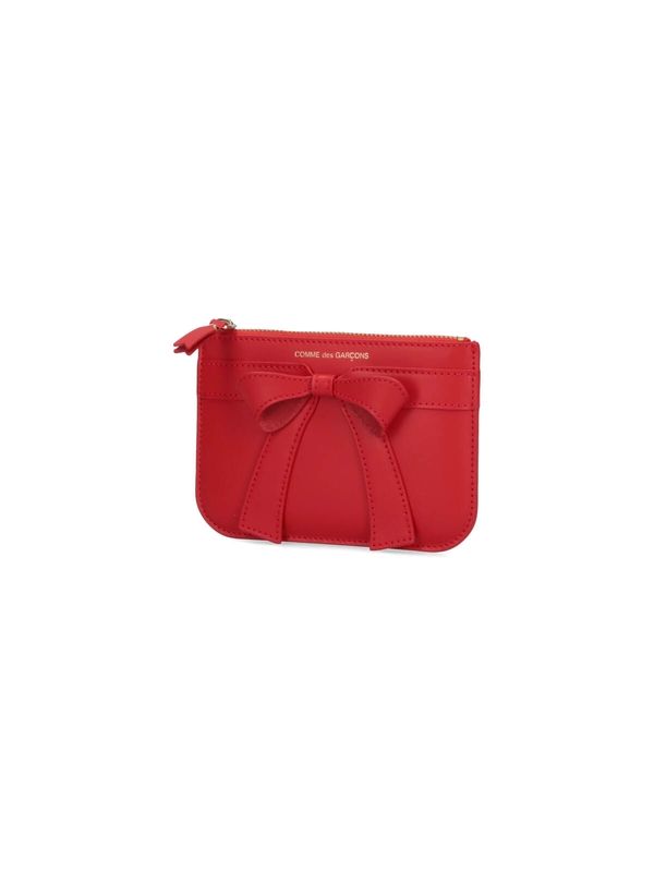 Big Bow Leather Pouch Wallet