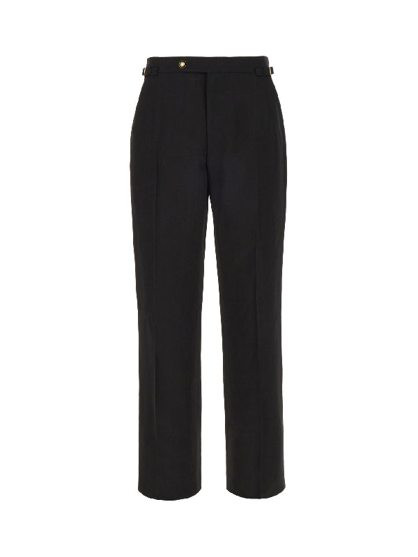 Black Side Buckle Pants