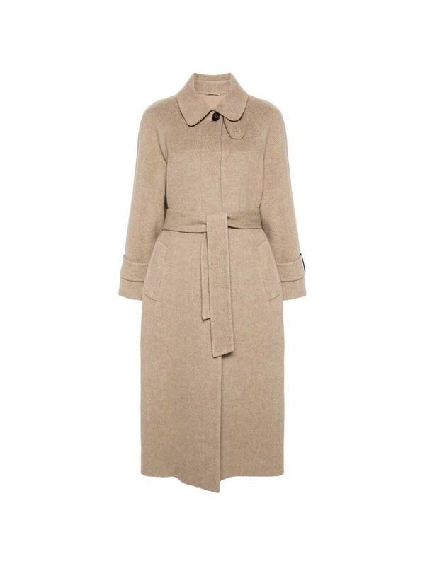 Wool Cashmere Belted Coat