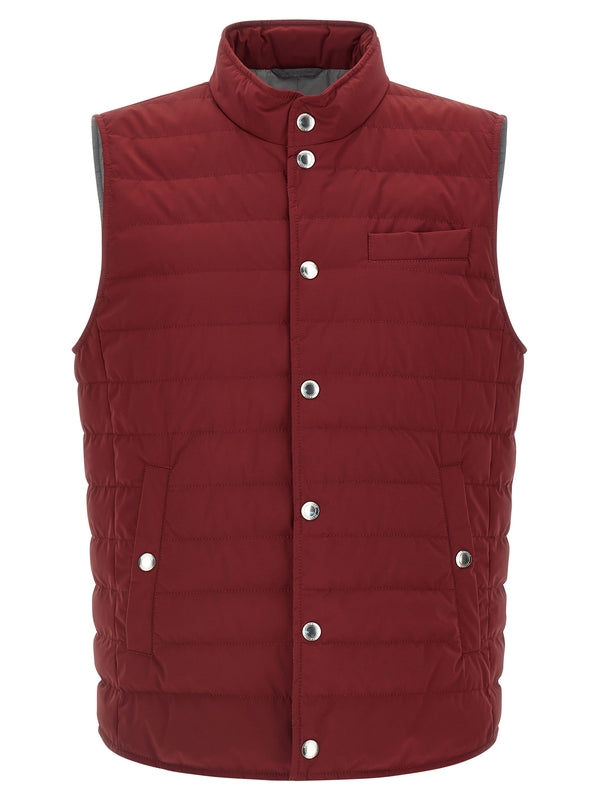 Brunello Cucinelli Burgundy Vests