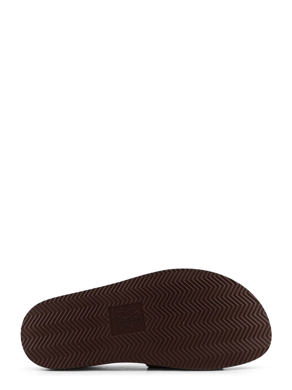 Brunello Cucinelli Brown Slides