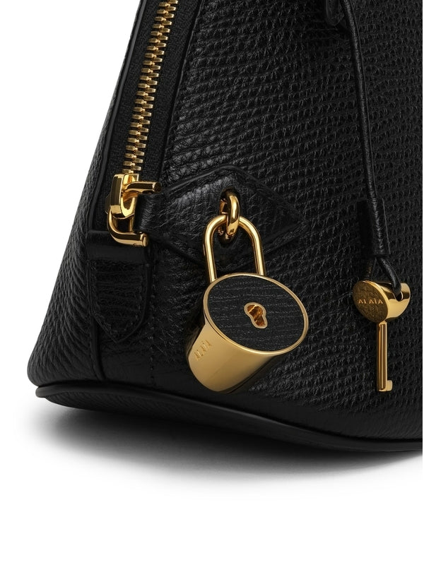 Padlock Detail Leather Tote Bag