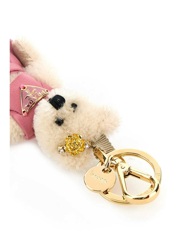 Triangle Logo Teddy Charm Keyring