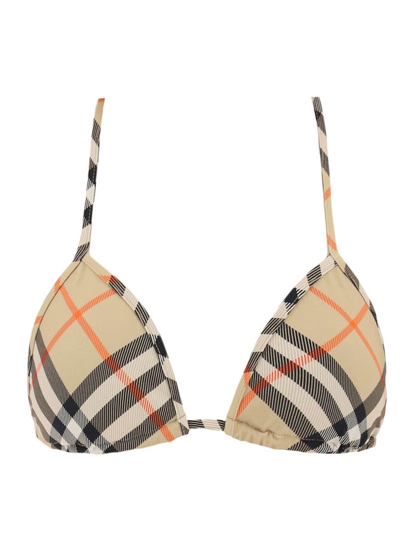 Vintage Check Bikini Top