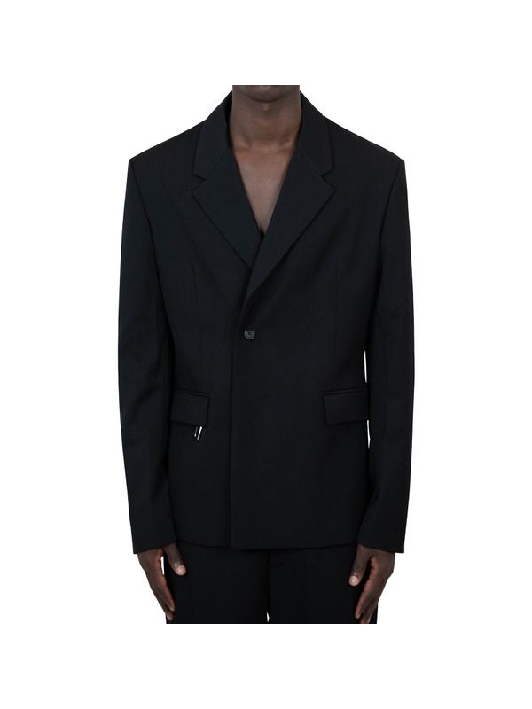 Black Wool Tailored Jacket