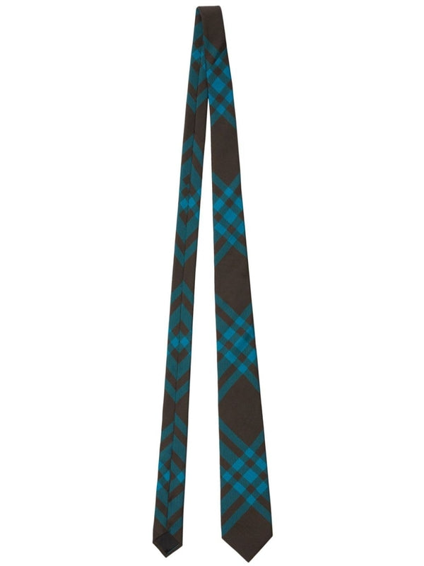 Check Pattern Silk Tie