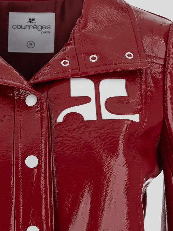 Logo Embossing Biker Jacket