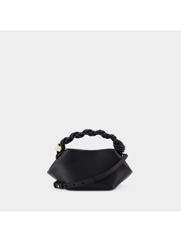 Bou Logo Braided Handle Tote
  Bag