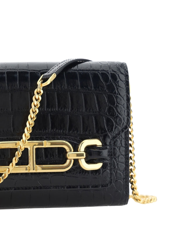 Whitney Croc Effect Mini Shoulder Bag