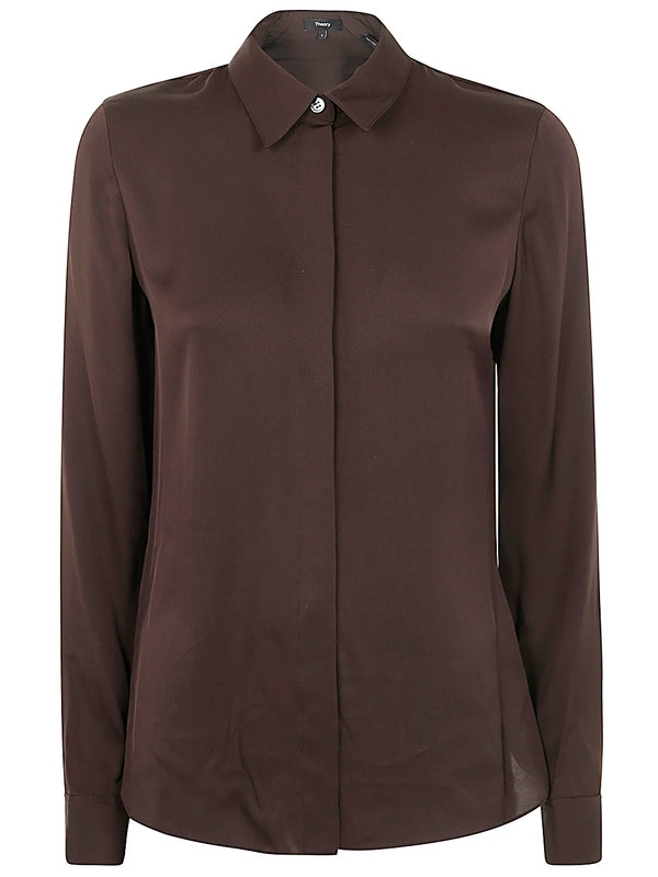Theory Brown Shirt & Blouse