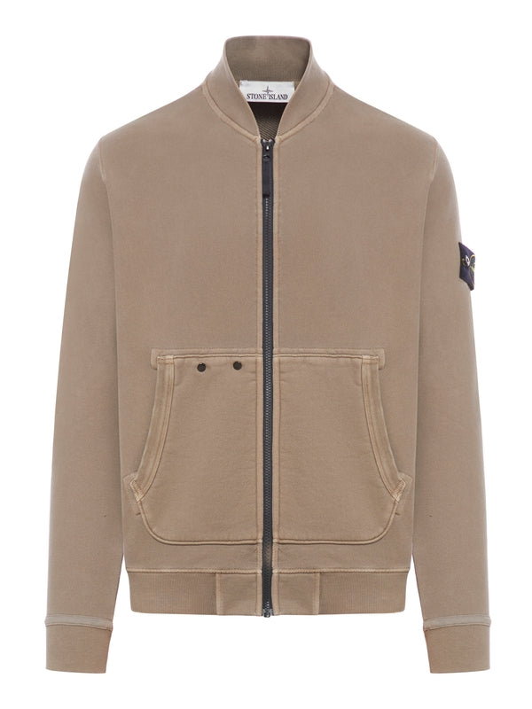 Wappen Patch High Neck Zip Up
  Jacket