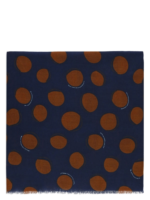 Graphic Pattern Wool Scarf