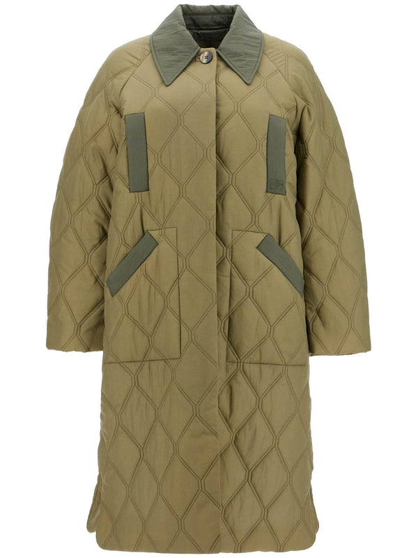 GANNI - Quilting Nylon Coat - Jente
