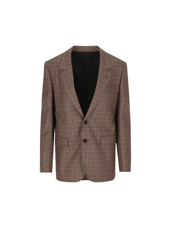 Houndstooth Check Pattern Jacket