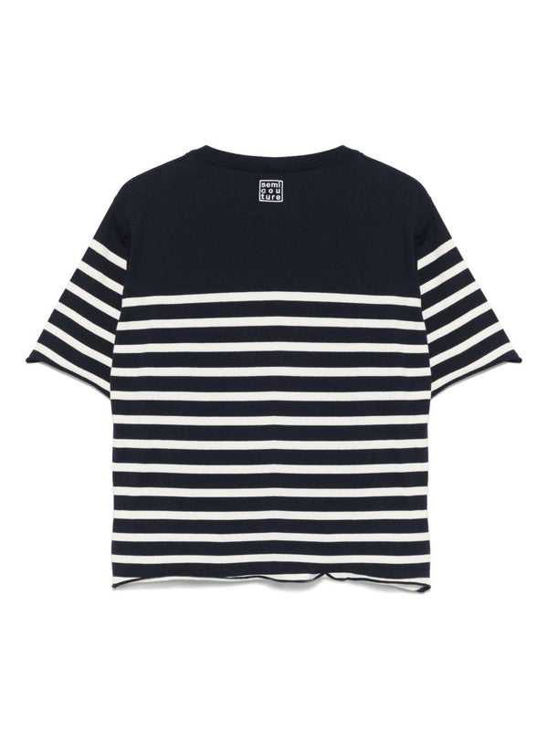 Stripe Back
  Logo Short Sleeve T-Shirt