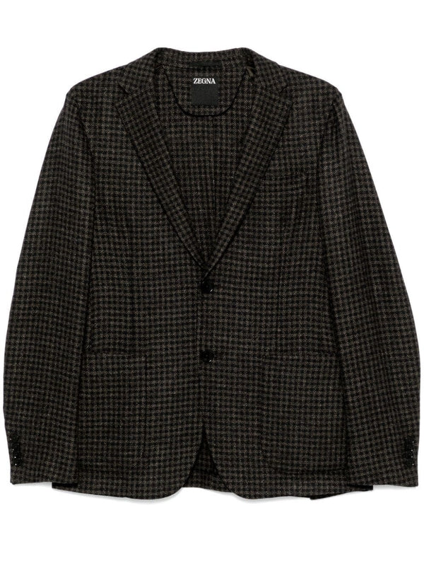 Wool Blend Single Blazer