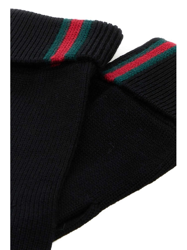 Gucci Black Wool Gloves
