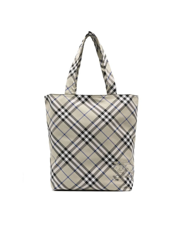 EKD Check Pattern Tote Bag