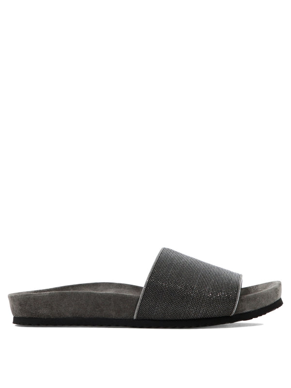 Monili Upper Suede Slide