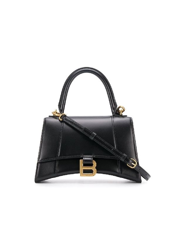 Balenciaga Hourglass Small Black Tote Bags