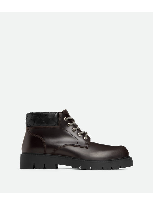 Bottega Veneta Brown Lace-Up Boots