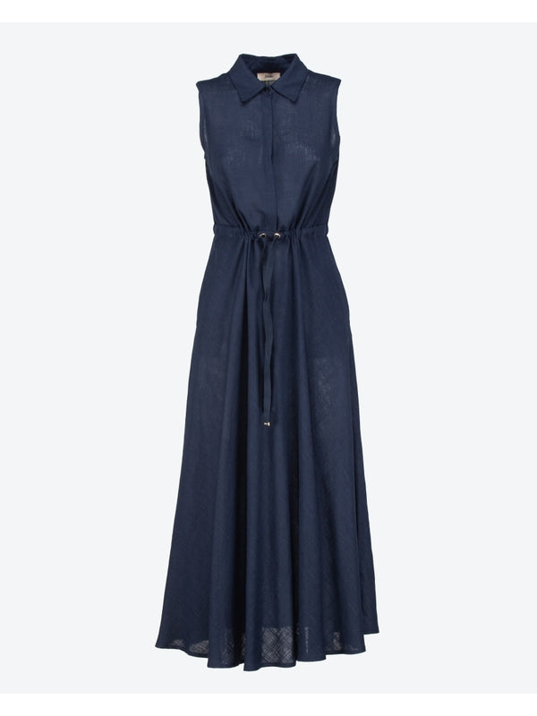 Herno Navy Long Dress