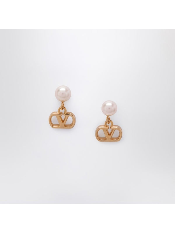 Valentino White Gold Earrings