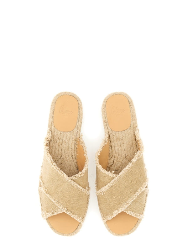 Castañer Beige Slides