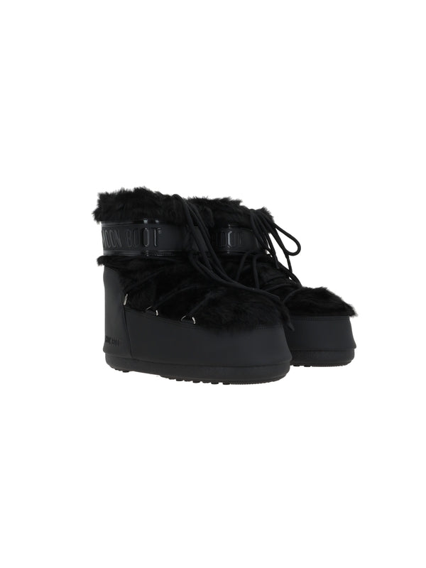 Moon Boot Black Lace-Up Boots
