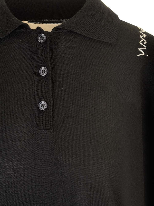 Wool Silk Polo Shirt