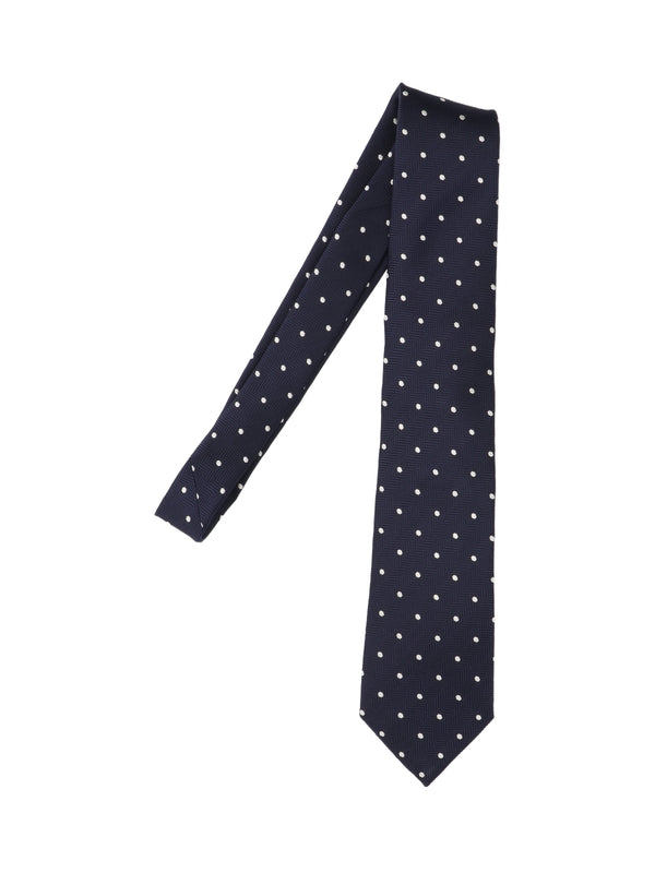 Dot Pattern Silk Necktie