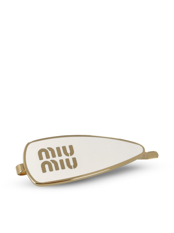 Logo Detail Metal Hair Pin