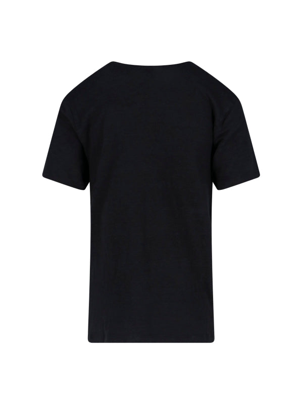 Zewel Logo Linen Short-Sleeve T-Shirt