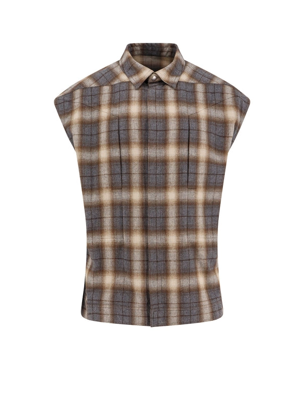 Hollywood Check Pattern Cotton Vest