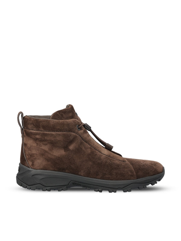 Z Zegna Brown Ankle Boots