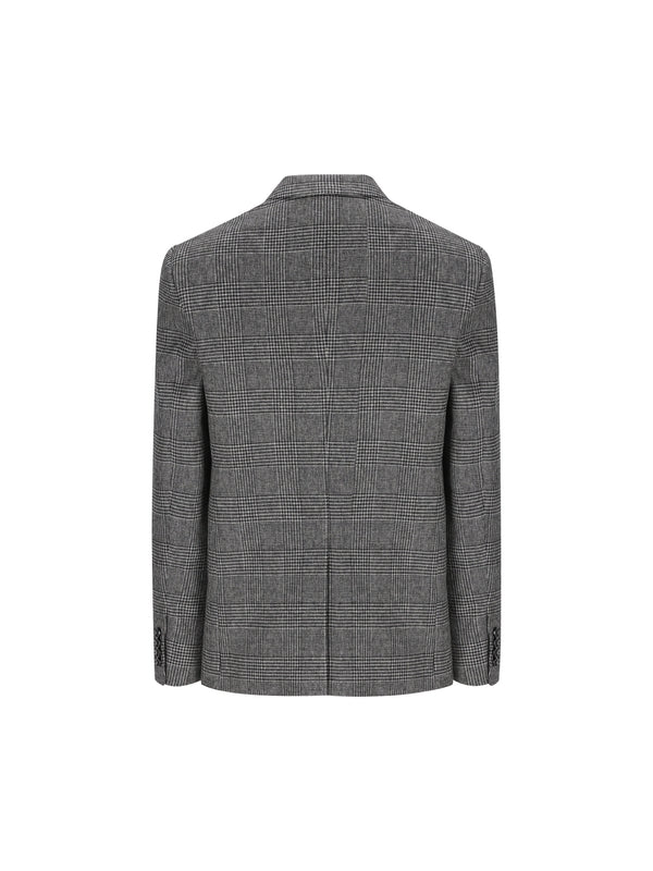 Check Wool Tailored Jacket