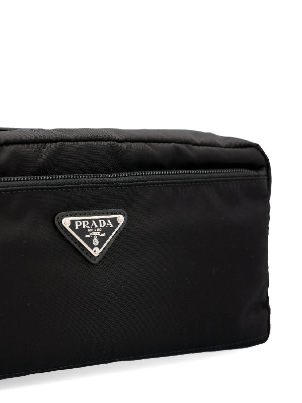 Triangle Logo Nylon Pouch