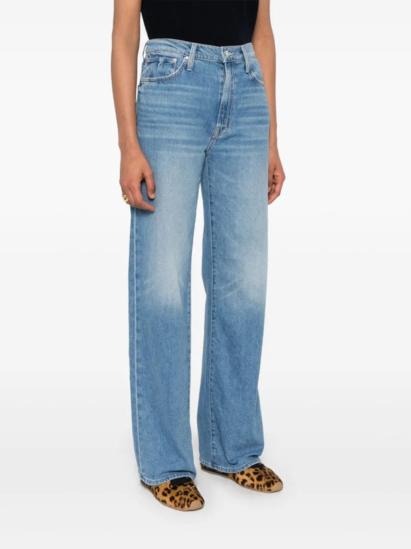 Straight Cotton Denim Pants